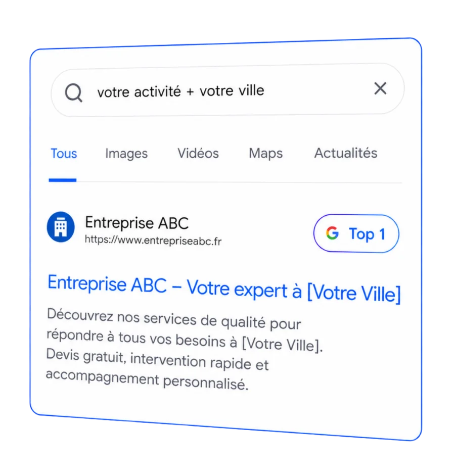 Votre ville. Vos clients. Rien que pour vous.
