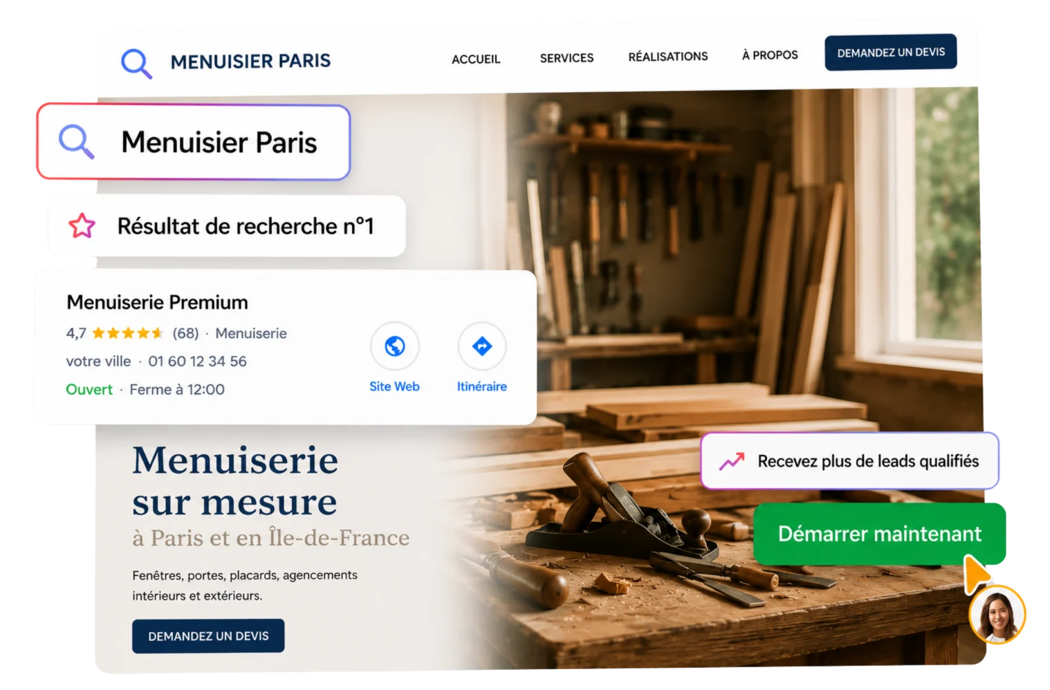 Premier sur Google dans votre ville.